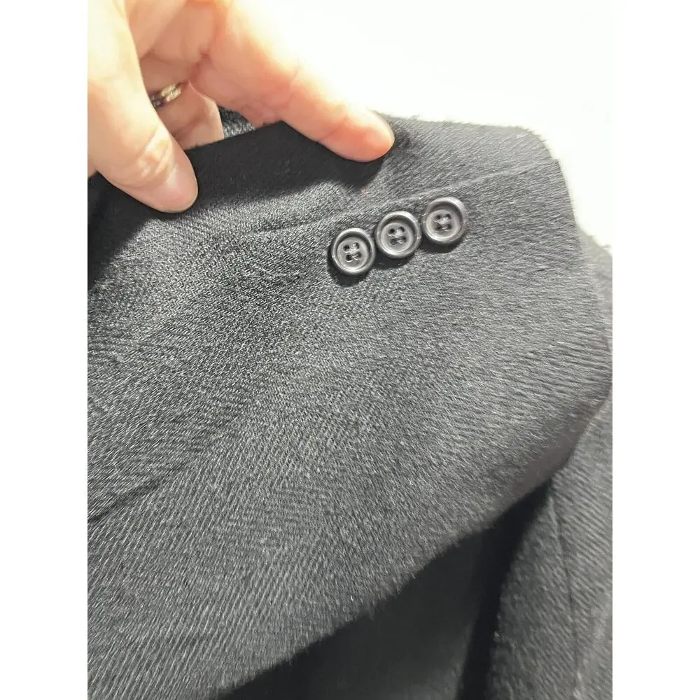 Oscar De La Renta Sports Coat Men 42R‎ Black Blazer Single Breasted Jacket